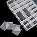15/24/36 Grid Clear Adjustable Jewelry Bead Organizer Box Storage Container Case