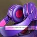 Artix Bluetooth Wireless Headphones, Lightweight & Foldable On Ear Earphones NRGSound RS7, for Work, Travel, Sport, Running, 3.5mm Cable Included for Wired Use Great for Kids/Teens/Adults (Purple)