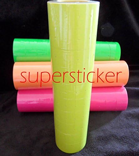 iamlabels.com 1 Tube X 5000 Tags Yellow labels for Motex Mx-5500 L5500 Mx989 Price Gun