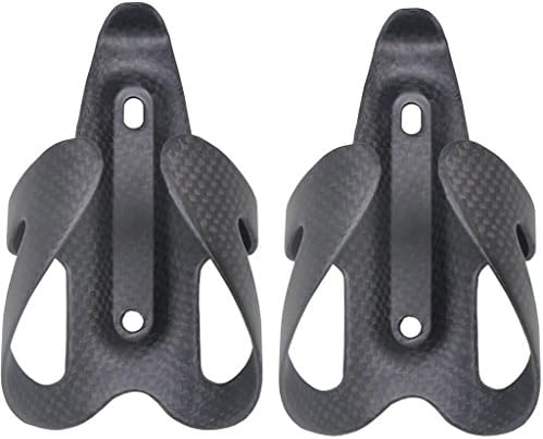 Winicebikes Lightweight Carbon Fiber Bike Water Bottle Holder Cage 3k Glossy - Pack of 2