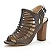DREAM PAIRS MUMBAI New Women's Evening Dress Open Toes Chunky Mid Heels Wedding Pumps Summer Sandals