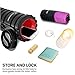Foam Roller, Sportneer Foam Rollers with 2 Screw-in Cover Lids, Trigger Point Roller Stick for Deep Tissue Muscle Massage, with Manual & Carry Bag