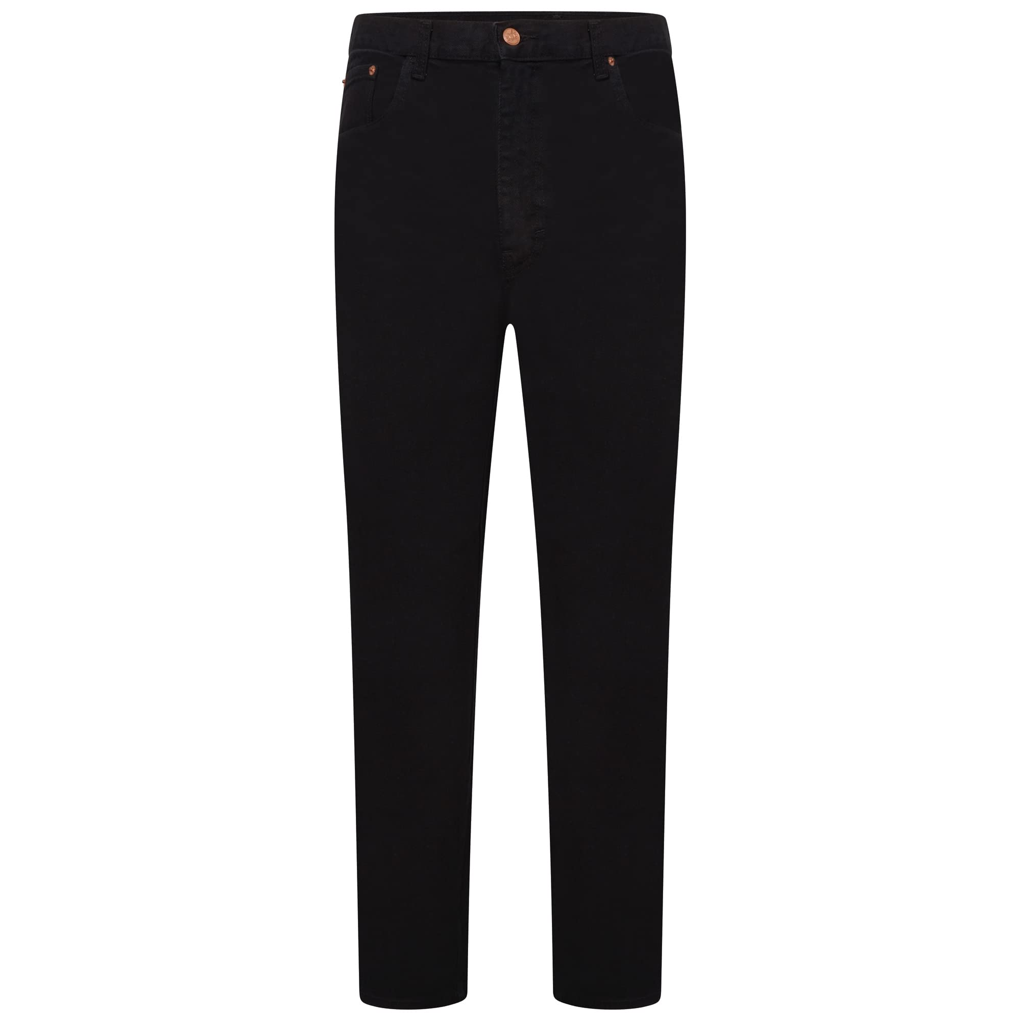 Mens Regular Comfort Standard Fit Zip Fly Denim Jeans Size 28 to 60" Inside Leg 27, 29, 31, 33 (Stonewash, Waist 58 Leg 31) โ image 1