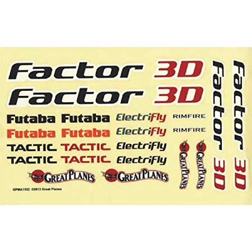 Great Planes Decals Factor 3D Ep Arf