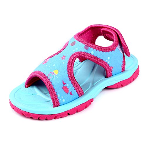 Northside Girls' Minnow Water Shoe, Blue/Multi, Size 12 M US Toddler