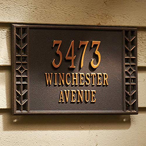 4 Pcs House Silver Metal Letters A B C D Alphabet Address Number Stickers for Mailbox & Apartment Door 2 inch High (2" A B C D, Silver) - Thumbnail 5