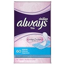 Always Thin Dailies, Unscented, Wrapped 60 Count