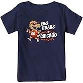 Big Roars in The Field Kid's Dinosaur T-Shirt for Football Fans