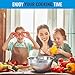 MONKA Stainless Steel Mixing Bowls With Sretch Silicon Lids (Set of 3). 100% Airtight Lids, For Healthy Meal, Nesting and Stackable