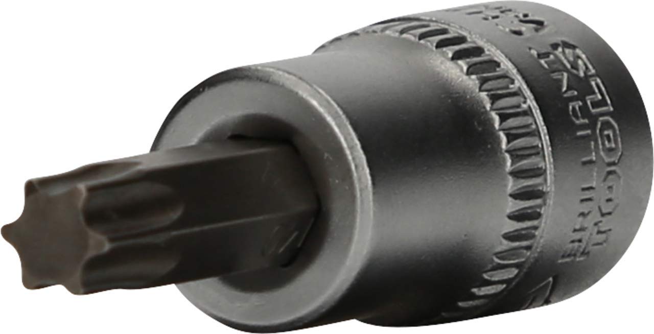 BRILLIANT TOOLS BT021945 3/8 Inch Torx Bit Socket, T40 [Powered by KS Tools]