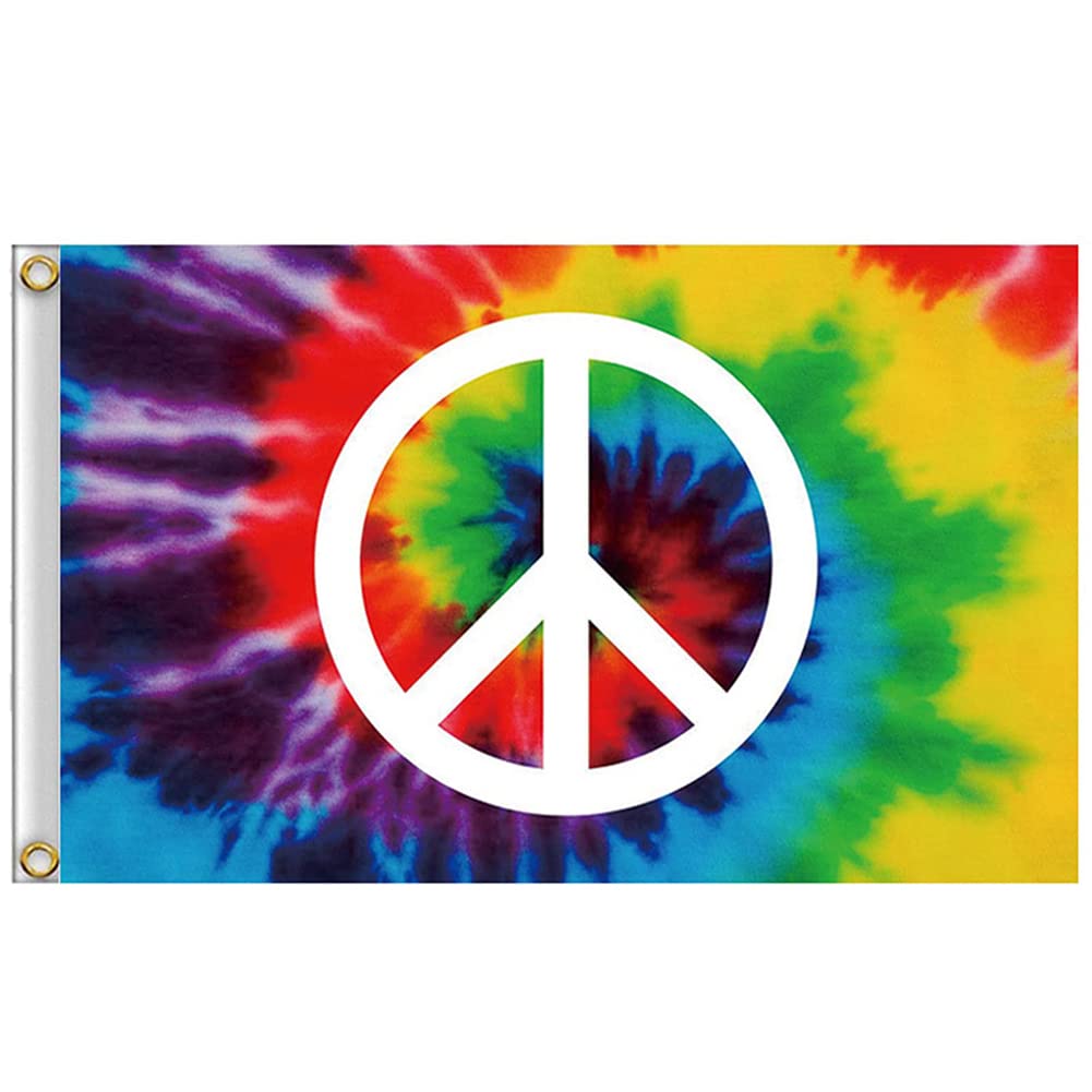 Peace and Love Dove Flag, Peace Love World Flags Love Peace Bird Celebrate Welcome House Flag Banners for Festival Celebration for Party Decoration, World Peace Flag 5 x 3 ft