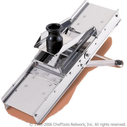 Bron Professional Stainless Steel Mandoline Slicer with Stainless Steel Pusher