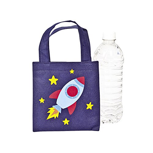 Mini Spaceship Tote Bags - 12 ct