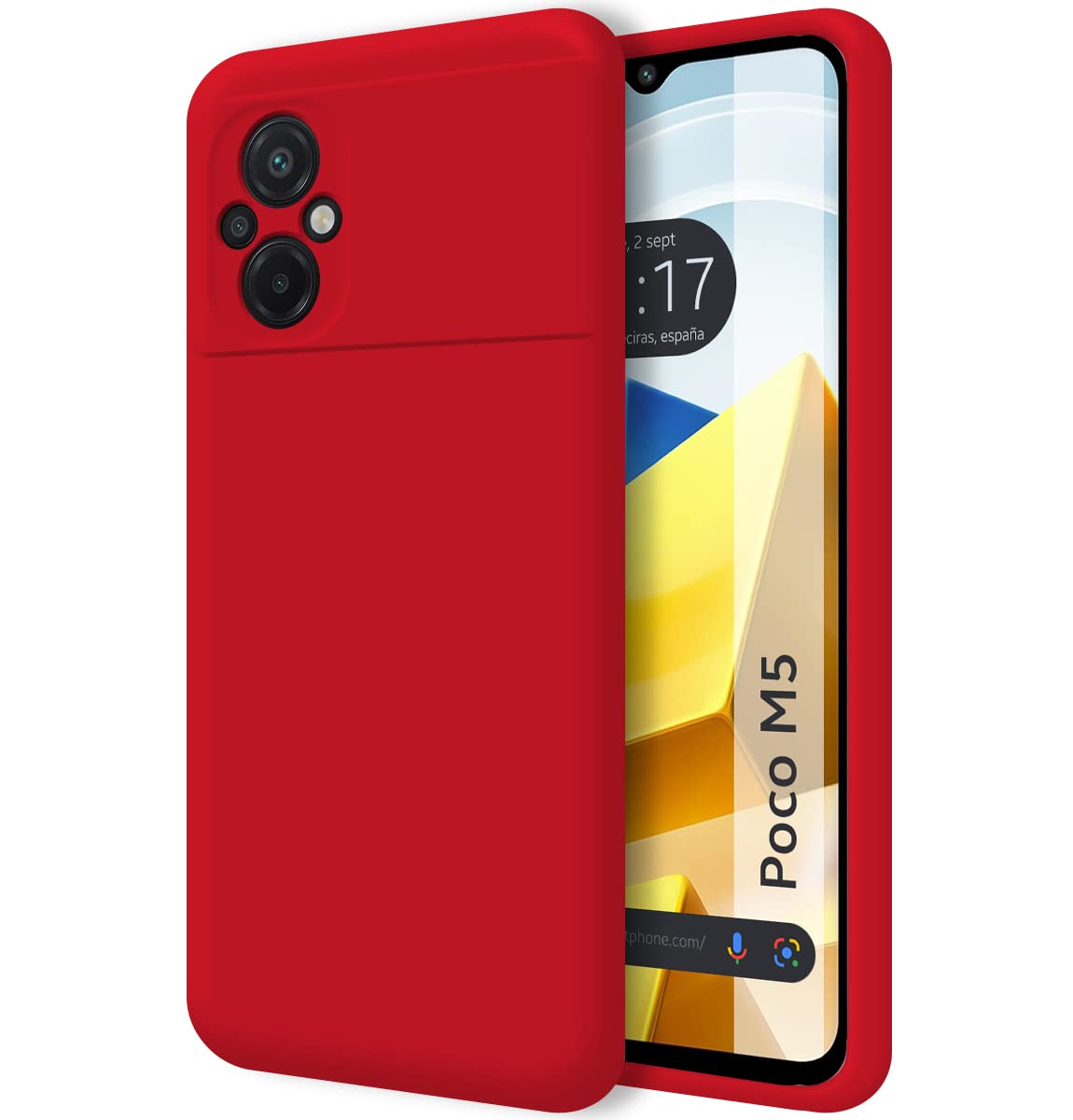 Tumundosmartphone Silicone Liquid Ultra Soft Case for Xiaomi Little M5 Red