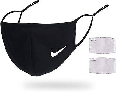 Black Face Mas/k ,Reusable & Washable Neck Face Cover Shield