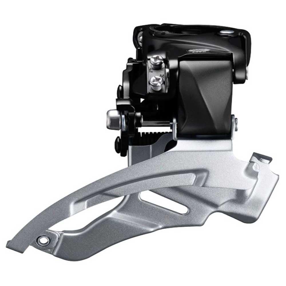 Shimano FD-M2000 Altus 9-speed MTB front derailleur, conventional swing, dual-pull