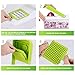 Vegetable Chopper Onion Slicer Grater Nicer Dicer Veggie Cutter Cuber with Food Container 3 Blades Set and Peeler for Fruit Salad