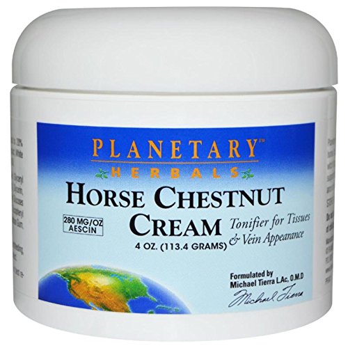 Planetary Herbals Horse Chestnut Cream, 4-Ounce (Pack of 2) by Planetary Herbals