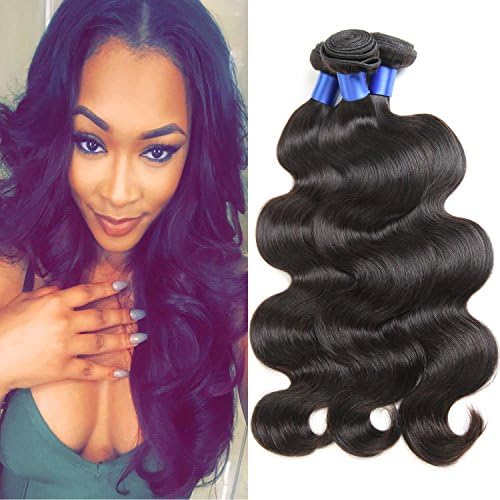 Gluna Hair Grade 8a Brazilian Virgin Hair Body Wave 4 Bundles 100% Unprocessed Virgin Human Hair Extension Hair Weave Weft (Natural Color,8 8 8 8inch)