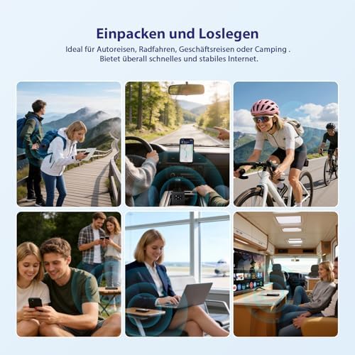 4G+ AIRSPOT 510 Mobiler WLAN Router mit SIM Karte, CAT6 300 Mbit/s