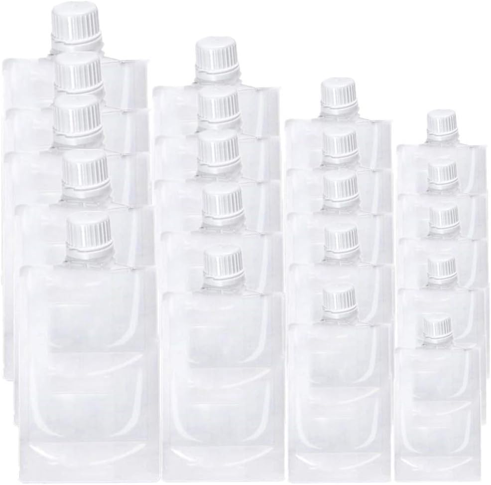 20 Pcs Plastic Drinks Flasks Reusable Liquor Pouch Drinking Flasks for Party