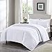 Comfort Spaces Kienna Quilt Set- Double Sided Stitching Design Summer Blanket, Lightweight, Soft, All Season Bedding Layer, Matching Sham, White, Coverlet King (104