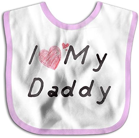 Jfhskif I Love My Daddy CowWaterproof Bibs The Baby Bibsgirl Teething Bibs