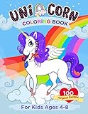 Unicorn Coloring Book For Kids Ages 4-8: Over 100 Pages of Unique Unicorn Designs | Coloring activities for Kids Ages 4-8 by Practical Kiddo, SMILE Publishers
