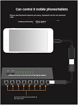 Hopbucan USB 8-Port KVM Switch Keyboard Mouse Synchronous Controller view 3