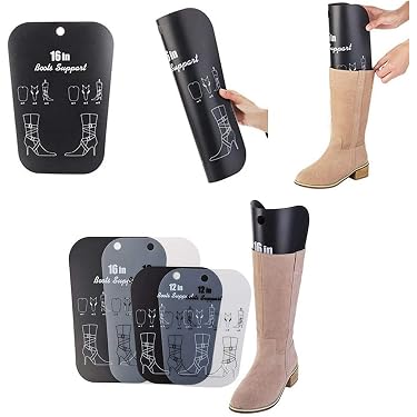 Embauchoirs à Bottes 12 Pouces - 4 Paires Supports En Plastique Noir Pour Bottes Longues