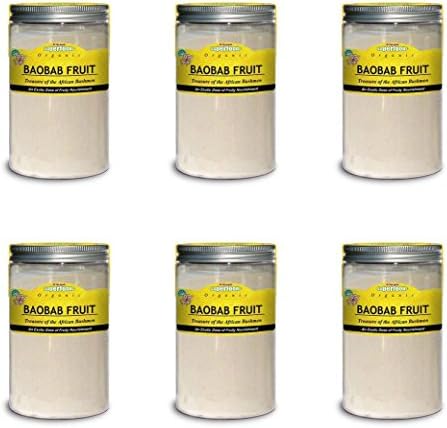 (6 PACK) - Of The Earth Organic Raw Baobab Fruit Pulp Powder| 150 g |6 PACK - SUPER SAVER - SAVE MONEY