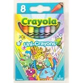 Crayola Uni-Crayons 8 Count Flip Top Box Unicorn Colors