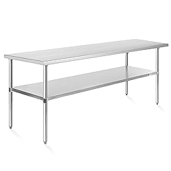KUTLER Stainless Steel Table 30 x 72 Inches, NSF