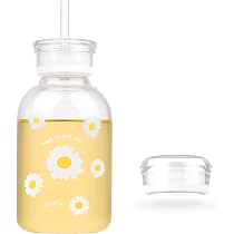 Amazon.com: WHJY 16oz Cute Water Bottle, Matte Glass Water bottle ...