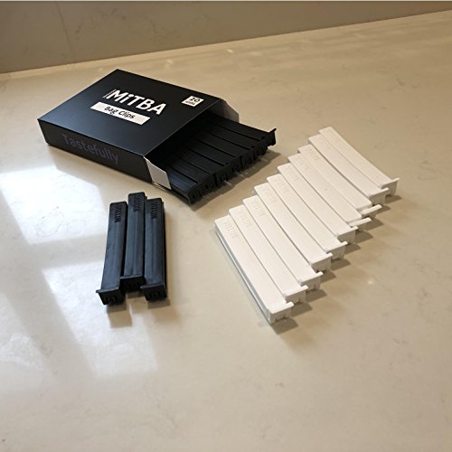Bag Clips By MiTBA 4in Snack and Chip Clips with Strong Grip that will Keep Your Food Fresh These Easy to Use Bag Sealers will put an end to Wasting Black and White Set of 20 Units Seal The Deal - Thumbnail 7