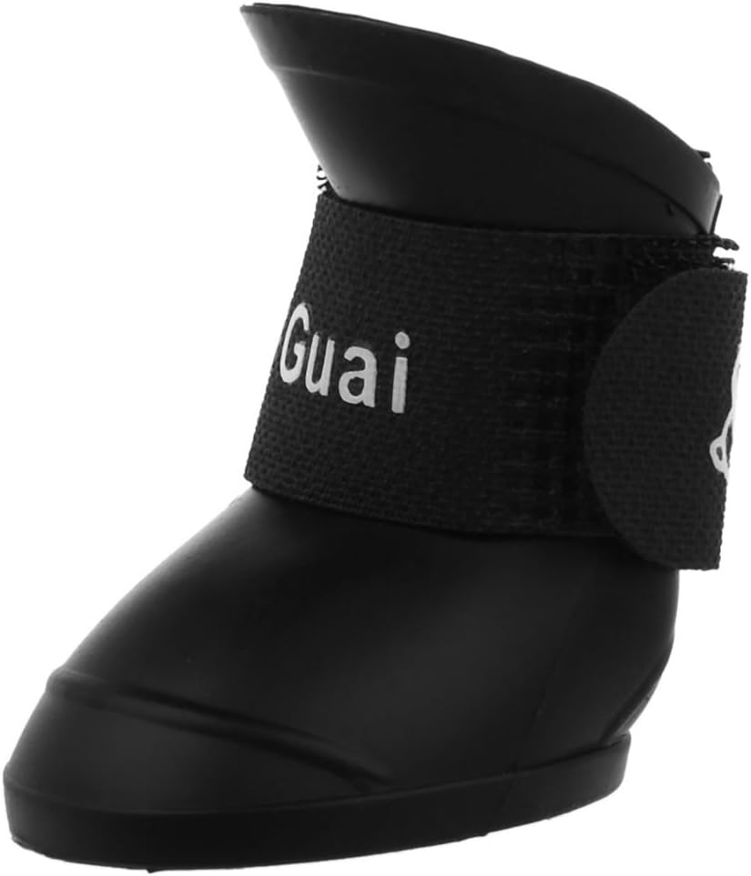 SODIAL(R) Chaussures pour animaux de compagnie Bottes de pluie en ruban impermeable a l'eau pour SODIAL(R) Chaussures pour animaux de compagnie Bottes de pluie en ruban impermeable a l'eau pour