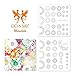 CICI&SISI Nail Art Stamping Plates Kit Mandala Plate Manicure Template 2 Pieces