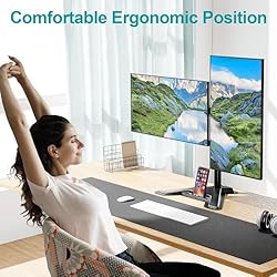 MOUNT PRO Dual Monitor Stand - Free Standing Full