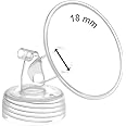 Maymom Pump Part Compatible with Spectra S1,S2 Spectra 9 Plus Breastpump; Incl Wide Mouth Flange (One flange-18mm Flange) Not Original Spectra Flange; Not Spectra Baby USA Parts