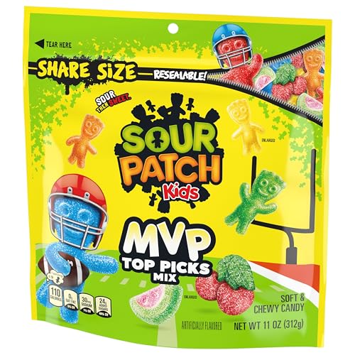 SOUR PATCH KIDS MVP TOP PICKS MIX SOFT & CHEWY CANDY, SHARE SIZE, 11 OZ