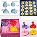 Anyana 4pcs Fondant Plunger Cutter Set Cake Cookies Decorating Tool Mold baking stamp christmas fall pie crust decoration