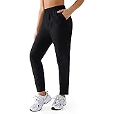 BRXL Women's Lightweight Stretch Pants with Pockets Quick Drying High Waisted Ankle Athletic Golf Work Travel Pants