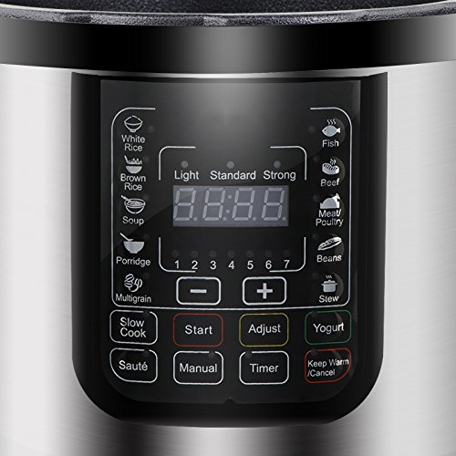ZENY 6 Qt 7in1 Multi Use Programmable Pressure Cooker Stainless