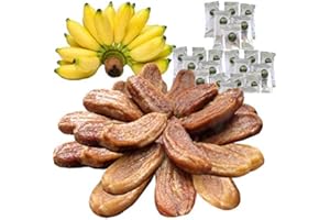 Organic Sun Dried Whole Bananas - Value Pack 21 OZ - No Sugar Added - Individually Wrapped