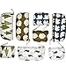 Chuangchou 8 Pieces Linen Pen Pencil Case Stationery Pouch Makeup Cosmetic Bag Coin Purse with Cute Forest and Animal