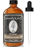 Frankincense Essential Oil 4 oz. with Detailed User's Guide E-book and Glass Dropper by Essentially KateS.