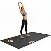 Japard Large Exercise Mat, Yoga, Workout, 7ft x 3ft Heavy Duty Workout Mat, 7mm Thick Non-Slip Floor Mat for Home Gym, Cardio, Strength Training & Pilates, Barefoot Exercise Mat for Men & Women