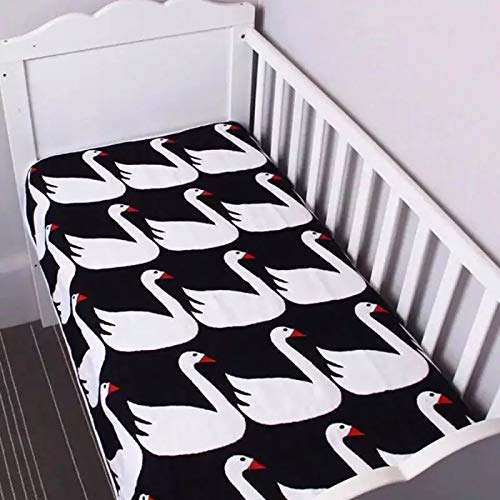 FOOK FISH Muslin Baby Toddler Blanket 6-Layer Lightweight and Breathable Oversized Muslin Baby Quilt for Boys and Girls \