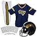 Franklin Sports NFL Los Angeles Rams Youth Licensed Deluxe Uniform Set, Large