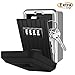 Key Lock Box with 4-Digit Combination, Lock Box for House Key, Wall Mounted Weatherproof Resettable Code Key Lock Box for Outside, Ideal for Homes Hotels Schools and Businesses (With Waterproof Cover)